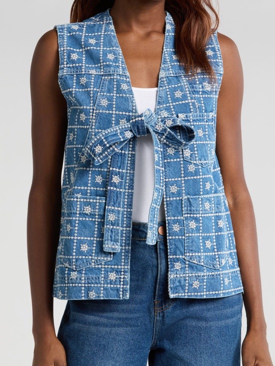 Damson Madder Jackets & Blazers - Damson Madder Denim Vest